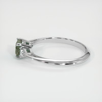 0.97 Ct. Yellowish Green Sapphire Ring, 14K White Gold 4