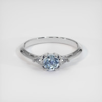 0.60 Ct. Sapphire Ring, 14K White Gold 1