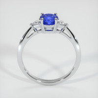 0.94 Ct. Blue Sapphire Ring, 18K White Gold 3