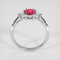 0.94 Ct. Ruby Ring, 18K White Gold 3