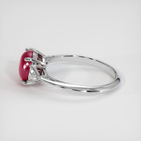 2.60 Ct. Ruby Ring, 18K White Gold 4