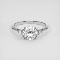 1.38 Ct. White Sapphire Ring, 18K White Gold 1