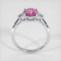 2.07 Ct. Purplish Pink Sapphire Ring, 18K White Gold 3
