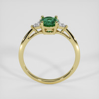 0.89 Ct. Green Sapphire Ring, 14K Yellow Gold 3