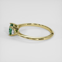 0.89 Ct. Green Sapphire Ring, 18K Yellow Gold 4