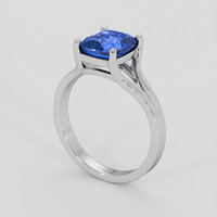2.36 Ct. Blue Sapphire Ring, Platinum 950 2