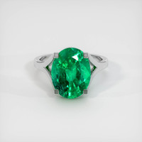 5.84 Ct. Emerald   Ring, Platinum 950 1