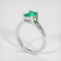 0.87 Ct. Emerald Ring, Platinum 950 2