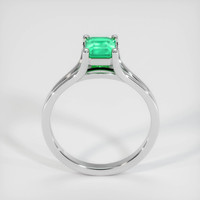 0.87 Ct. Emerald Ring, Platinum 950 3