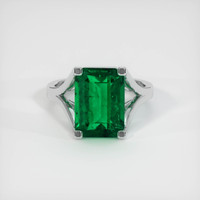 4.76 Ct. Emerald Ring, Platinum 950 1