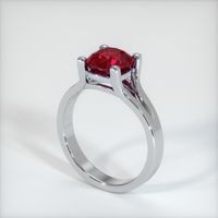 2.17 Ct. Ruby Ring, Platinum 950 2