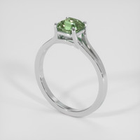 1.54 Ct. Yellowish Green Sapphire Ring, Platinum 950 2