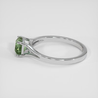 1.54 Ct. Yellowish Green Sapphire Ring, Platinum 950 4