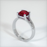 2.17 Ct. Ruby Ring, 14K White Gold 2