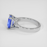 2.07 Ct. Blue Sapphire Ring, 14K White Gold 4