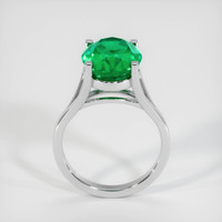 5.84 Ct. Emerald Ring, 18K White Gold 3