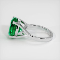5.84 Ct. Emerald Ring, 18K White Gold 4