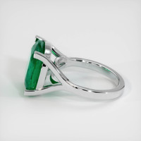 6.93 Ct. Emerald Ring, 18K White Gold 4