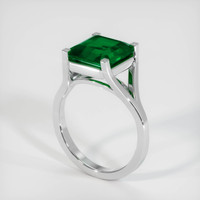 3.68 Ct. Emerald Ring, 18K White Gold 2
