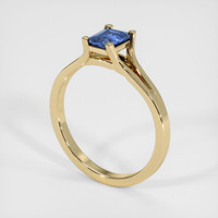 0.52 Ct. Blue Sapphire Ring, 10K Yellow Gold 2
