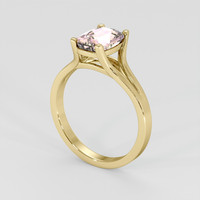 2.04 Ct. Padparadscha Sapphire Ring, 14K Yellow Gold 2