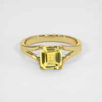 2.05 Ct. Yellow Sapphire Ring, 14K Yellow Gold 1