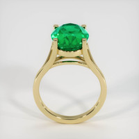 5.84 Ct. Emerald Ring, 18K Yellow Gold 3