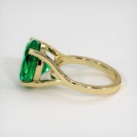 5.84 Ct. Emerald Ring, 18K Yellow Gold 4