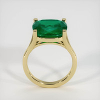 6.93 Ct. Emerald Ring, 18K Yellow Gold 3