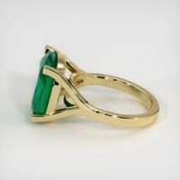 6.93 Ct. Emerald Ring, 18K Yellow Gold 4