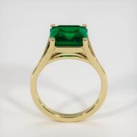 3.68 Ct. Emerald Ring, 18K Yellow Gold 3