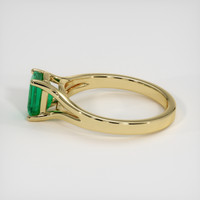 1.03 Ct. Emerald Ring, 18K Yellow Gold 4