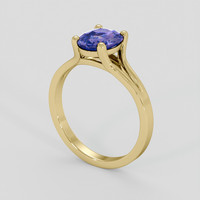 2.65 Ct. Color Change Sapphire Ring, 18K Yellow Gold 2