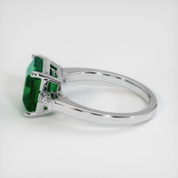 3.26 Ct. Emerald Ring, Platinum 950 4