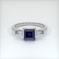 1.57 Ct. Blue Sapphire Ring, 10K White Gold 1
