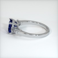 1.57 Ct. Blue Sapphire Ring, 10K White Gold 4