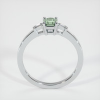0.61 Ct. Green Sapphire Ring, 10K White Gold 3