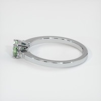 0.61 Ct. Green Sapphire Ring, 10K White Gold 4
