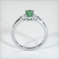 1.12 Ct. Yellowish Green Sapphire Ring, 10K White Gold 3