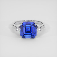 5.03 Ct. Blue Sapphire Ring, 14K White Gold 1