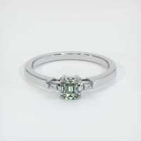 0.61 Ct. Sapphire Ring, 14K White Gold 1
