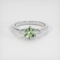 0.89 Ct. Sapphire Ring, 14K White Gold 1