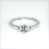 0.66 Ct. Sapphire Ring, 14K White Gold 1