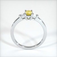0.54 Ct. Yellow Sapphire Ring, 14K White Gold 3