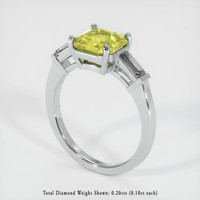 1.94 Ct. Sapphire Ring, 18K White Gold 2