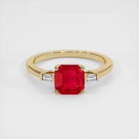 1.35 Ct. Ruby Ring, 14K Yellow Gold 1