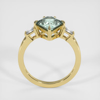 2.44 Ct. Greenish Blue Sapphire Ring, 14K Yellow Gold 3
