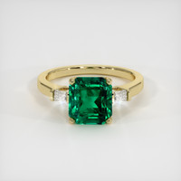 2.79 Ct. Emerald Ring, 18K Yellow Gold 1