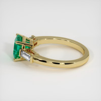 1.36 Ct. Emerald Ring, 18K Yellow Gold 4