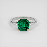 2.79 Ct. Emerald Ring, 18K Yellow & White 1